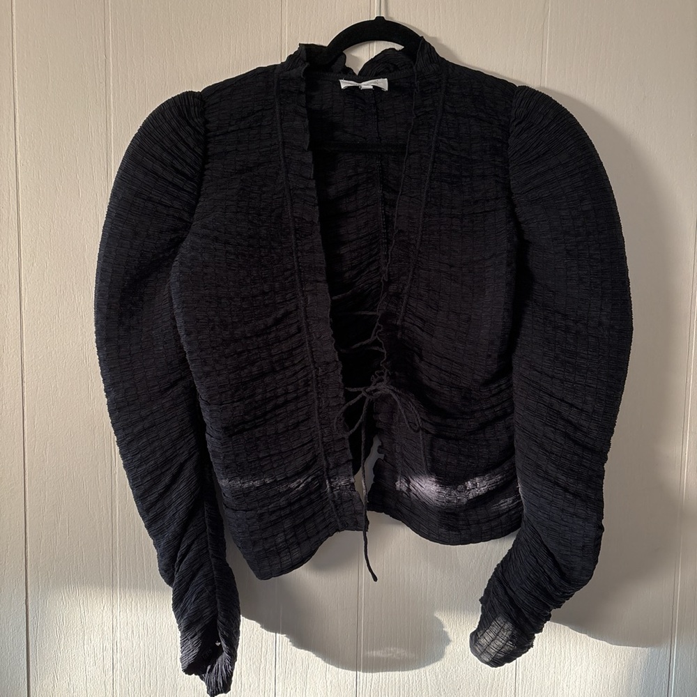 & Other Stories Lace-Up Top